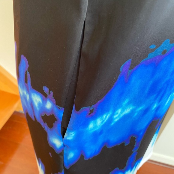 Vince Tie Dye Silky Short Sleeve Shift Dress Sz 0 - Picture 5 of 7